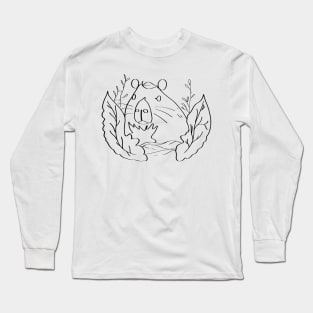 Leafy Capybara: A Nature Inspired Design Collection n°1 Long Sleeve T-Shirt